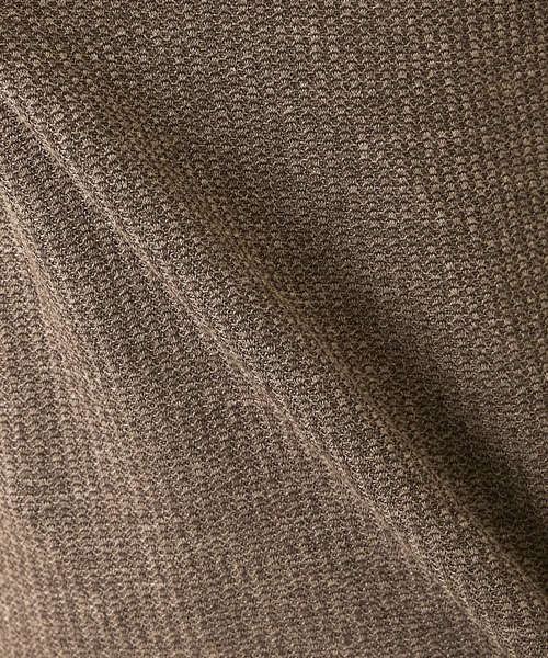 MEN'S MELROSE(メンズメルローズ)の「リンクスストライプ フェイクレイヤーキーネックTシャツ(Tシャツ/カットソー・メンズ・グレー/ブラウン/ネイビー・3/4/2)」の10枚目の写真