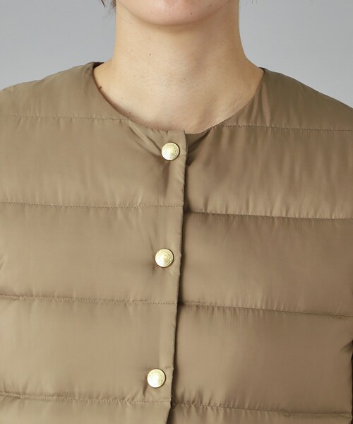 Traditional Weatherwear(トラディショナルウェザーウェア)の「Traditional Weatherwear(トラディショナル ウェザーウェア)ARKLEY ロングダウンジャケット(ダウンジャケット/コート・レディース・ブラック/ベージュ・02/01)」の12枚目の写真