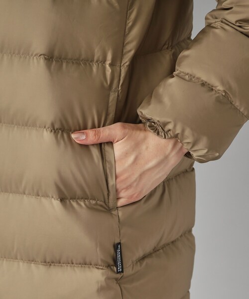 Traditional Weatherwear(トラディショナルウェザーウェア)の「Traditional Weatherwear(トラディショナル ウェザーウェア)ARKLEY ロングダウンジャケット(ダウンジャケット/コート・レディース・ブラック/ベージュ・02/01)」の14枚目の写真