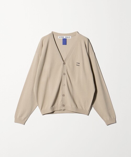 CITEN（シテン）の「＜CITEN＞ハイゲージニットVネックカーディガン（カーディガン/ボレロ・メンズ・ブラック/ベージュ・L/M）」の10枚目の写真