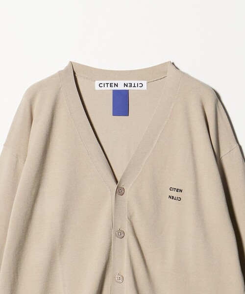 CITEN（シテン）の「＜CITEN＞ハイゲージニットVネックカーディガン（カーディガン/ボレロ・メンズ・ブラック/ベージュ・L/M）」の12枚目の写真