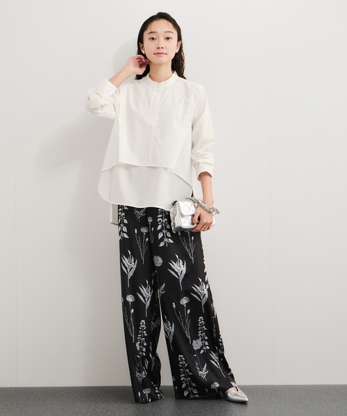 LE CERCLE par rope'（ルセルクルパーロペ）の「ブロード2WAYヘムタックブラウス（シャツ/ブラウス・レディース・サックスブルー/ライトグレー/ホワイト/ベージュ・FREE）」の10枚目の写真