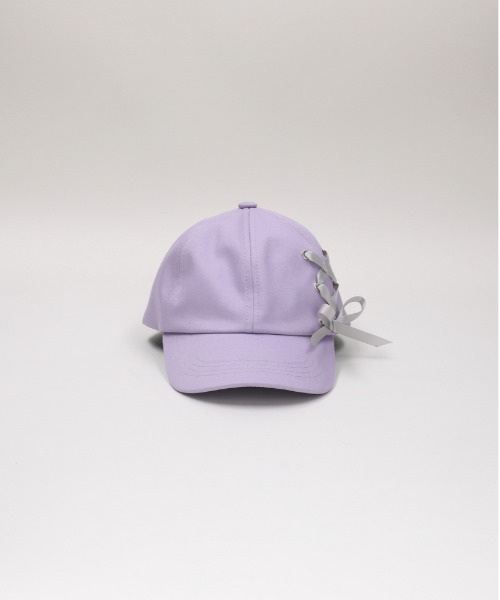 Right-on（ライトオン）の「【VIVIAN BLUE】レースアップリボンキャップ（キャップ・キッズ・ライラック/ブラック・ONE SIZE）」の3枚目の写真