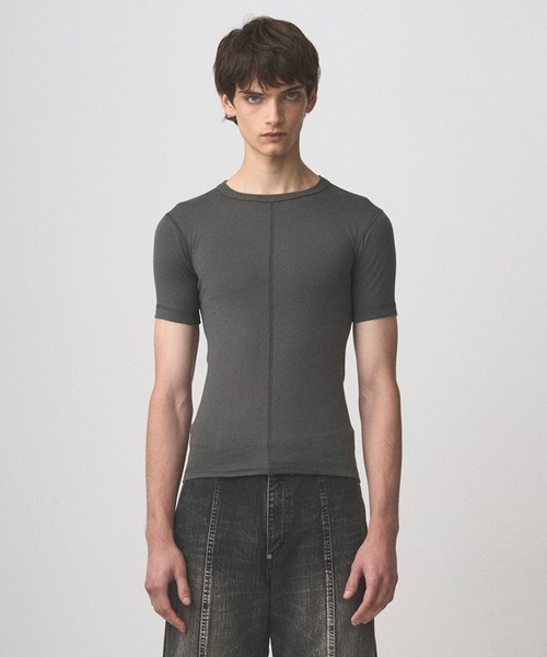 Juha（ユハ）の「SIGNATURE SKIN TEE（Tシャツ/カットソー・メンズ・ブラック/チャコールグレー/ホワイト・3/4）」の3枚目の写真