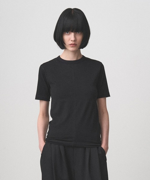 Juha（ユハ）の「SIGNATURE SKIN TEE（Tシャツ/カットソー・メンズ・ブラック/チャコールグレー/ホワイト・3/4）」の2枚目の写真