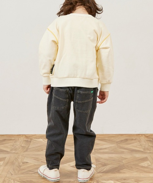 KP BOY（ケーピーボーイ）の「インディゴデニムニット パンツ（その他パンツ・キッズ・ネイビー/ブラック・110cm/120cm/130cm/140cm/150cm/160cm）」の4枚目の写真