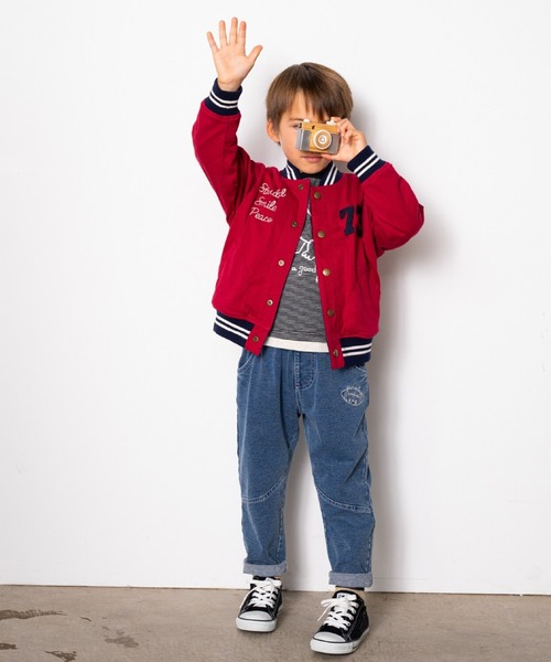 KP BOY（ケーピーボーイ）の「インディゴデニムニット パンツ（その他パンツ・キッズ・ネイビー/ブラック・110cm/120cm/130cm/140cm/150cm/160cm）」の5枚目の写真