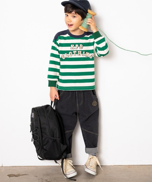 KP BOY（ケーピーボーイ）の「インディゴデニムニット パンツ（その他パンツ・キッズ・ネイビー/ブラック・110cm/120cm/130cm/140cm/150cm/160cm）」の6枚目の写真