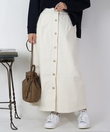 マルチサイズ｜マルチサイズのスカート（ホワイト/白色系・無地