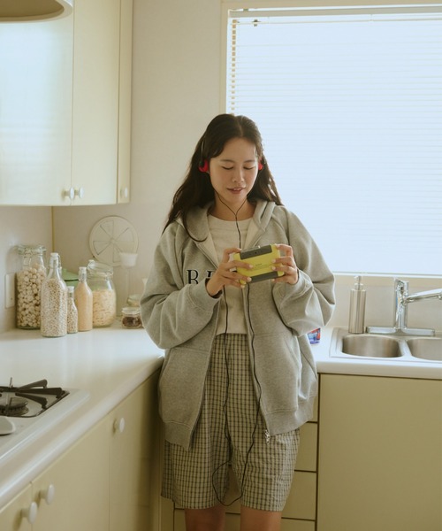 BROKEN BASE(ブロークンベース)の「B.Base Double-Zip Hoodie / B.Baseダブルジップフーディ(パーカー・メンズ・グレー/ネイビー/ブラック/ホワイト/ライトブルー・SMALL/MEDIUM/LARGE)」の16枚目の写真