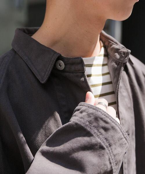 FORK&SPOON（フォークアンドスプーン）の「FORK&SPOON　ガーメントダイツイルカバーオール（カバーオール・メンズ・アイボリー/チャコールグレー・4/5）」の12枚目の写真