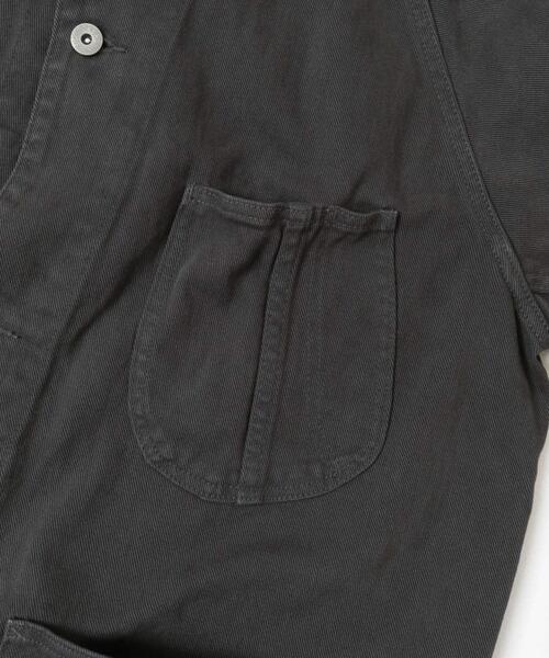 FORK&SPOON（フォークアンドスプーン）の「FORK&SPOON　ガーメントダイツイルカバーオール（カバーオール・メンズ・アイボリー/チャコールグレー・4/5）」の15枚目の写真