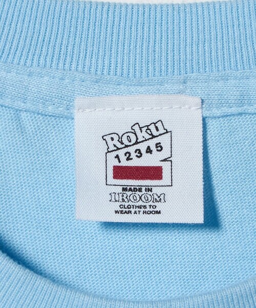 6（ロク）の「＜6(ROKU)＞バックプリント Tシャツ（Tシャツ/カットソー・レディース・ライトブルー/ダークブラウン・M/S）」の6枚目の写真