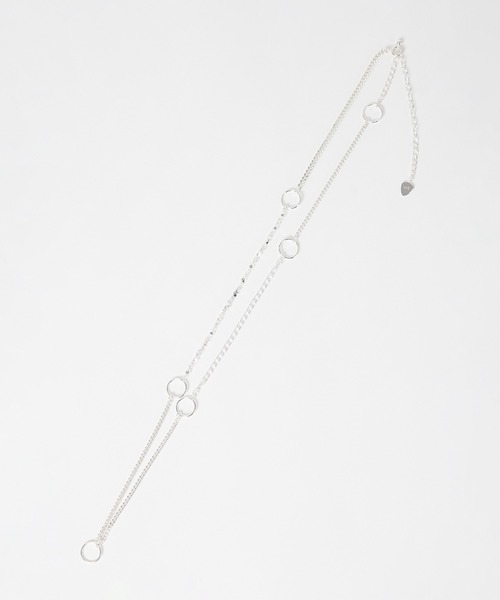 LAD MUSICIAN（ラッドミュージシャン）の「RING NECKLACE（ネックレス・メンズ・ブラック/シルバー・FREE）」の2枚目の写真