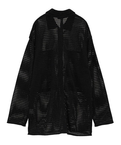 トップス CLANE MESH POCKET OVER SHIRTS CLANE/クラネ】MESH POCKET OVER SHIRTS/メッシュポケット
