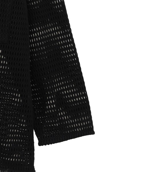 CLANE（クラネ）の「【CLANE/クラネ】MESH POCKET OVER SHIRTS/メッシュポケットオーバーシャツ/秋服（シャツ/ブラウス・レディース・アイボリー/ブラック・1）」の5枚目の写真