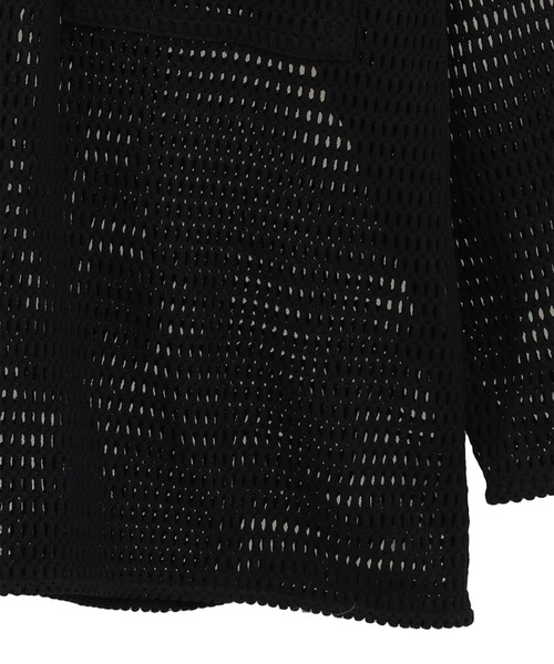 CLANE（クラネ）の「【CLANE/クラネ】MESH POCKET OVER SHIRTS/メッシュポケットオーバーシャツ/秋服（シャツ/ブラウス・レディース・アイボリー/ブラック・1）」の6枚目の写真