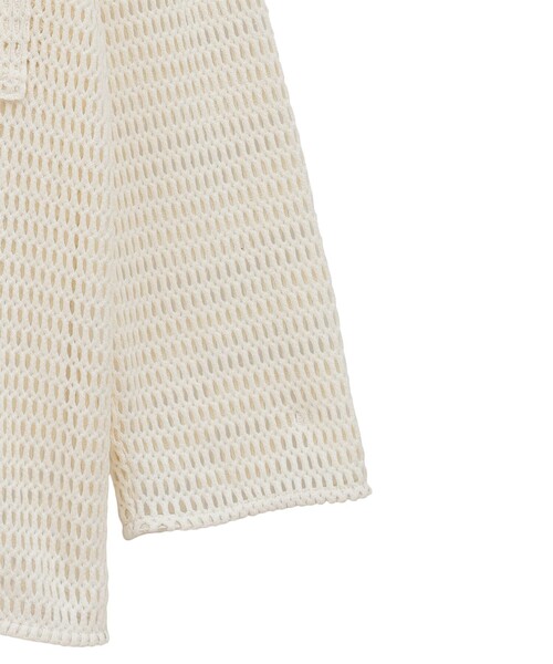 CLANE（クラネ）の「【CLANE/クラネ】MESH POCKET OVER SHIRTS/メッシュポケットオーバーシャツ/秋服（シャツ/ブラウス・レディース・アイボリー/ブラック・1）」の11枚目の写真