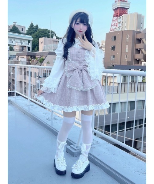 Ank Rouge(アンクルージュ)の「おリボン姫袖ブラウス(シャツ/ブラウス・レディース・ブラック/ホワイト/ピンク・M)」の18枚目の写真