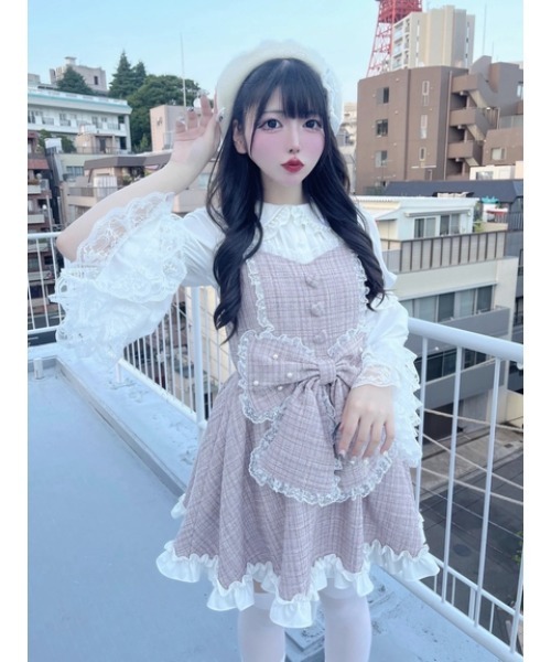 Ank Rouge(アンクルージュ)の「おリボン姫袖ブラウス(シャツ/ブラウス・レディース・ブラック/ホワイト/ピンク・M)」の17枚目の写真