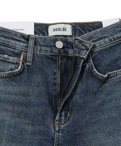 AGOLDE(エーゴールドイー)の「AGOLDE / HARPER ストレートデニムパンツ(デニムパンツ・レディース・ブルー・23/24/25)」の2枚目の写真