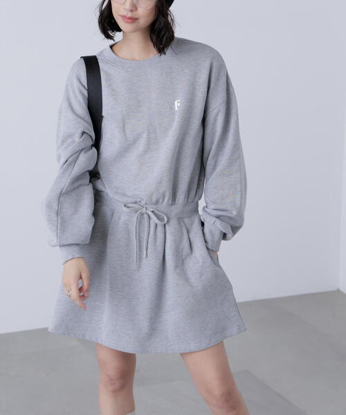 FREE'S MART(フリーズマート)の「◆ロゴ刺繍スウェットミニワンピース(ワンピース・レディース・グレー/ネイビー・FREE)」の14枚目の写真