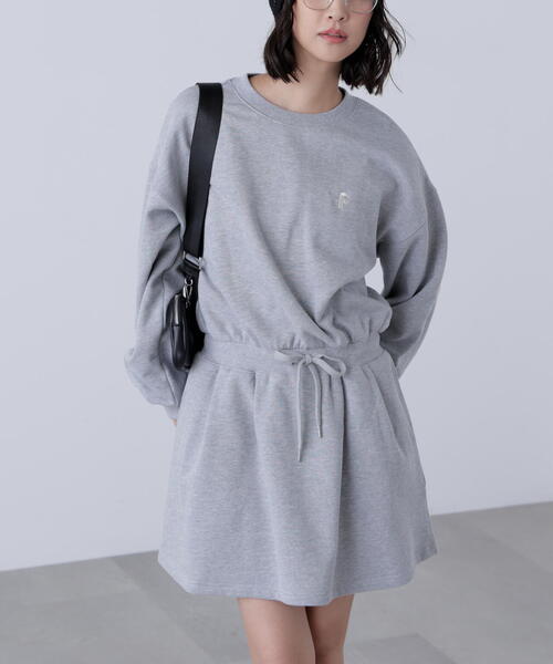 FREE'S MART(フリーズマート)の「◆ロゴ刺繍スウェットミニワンピース(ワンピース・レディース・グレー/ネイビー・FREE)」の13枚目の写真