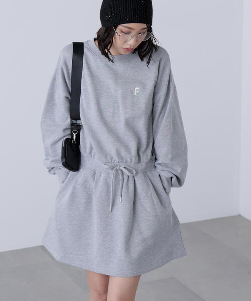 FREE'S MART(フリーズマート)の「◆ロゴ刺繍スウェットミニワンピース(ワンピース・レディース・グレー/ネイビー・FREE)」の21枚目の写真