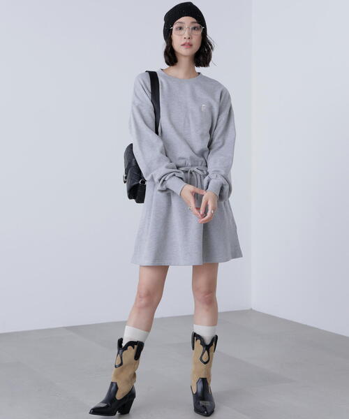 FREE'S MART(フリーズマート)の「◆ロゴ刺繍スウェットミニワンピース(ワンピース・レディース・グレー/ネイビー・FREE)」の20枚目の写真