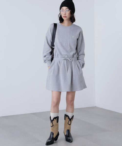 FREE'S MART(フリーズマート)の「◆ロゴ刺繍スウェットミニワンピース(ワンピース・レディース・グレー/ネイビー・FREE)」の19枚目の写真