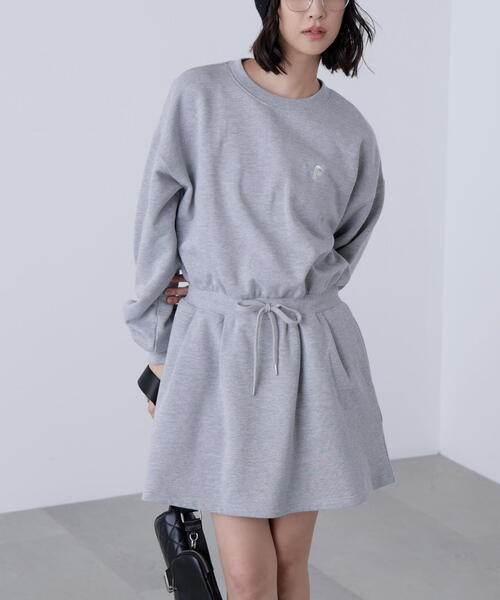 FREE'S MART(フリーズマート)の「◆ロゴ刺繍スウェットミニワンピース(ワンピース・レディース・グレー/ネイビー・FREE)」の16枚目の写真
