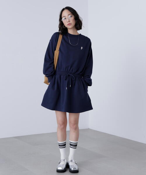 FREE'S MART(フリーズマート)の「◆ロゴ刺繍スウェットミニワンピース(ワンピース・レディース・グレー/ネイビー・FREE)」の11枚目の写真