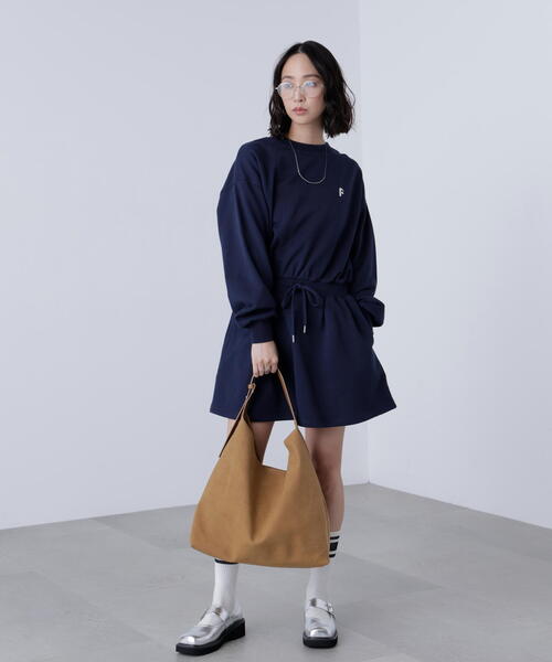 FREE'S MART(フリーズマート)の「◆ロゴ刺繍スウェットミニワンピース(ワンピース・レディース・グレー/ネイビー・FREE)」の10枚目の写真