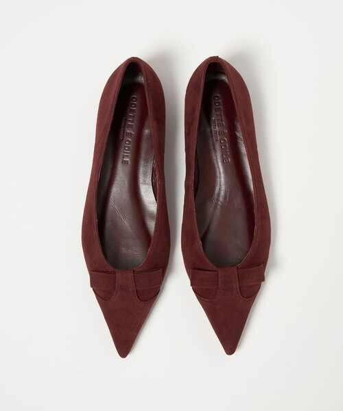 ウィングリボンポインテッド フラット20↑（パンプス）｜ODETTE