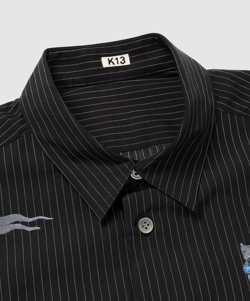 Applique-detail shirt