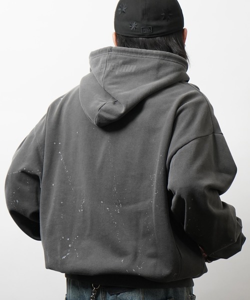 ILL'S(イルズ)の「裏毛 ヴィンテージライク ZIPパーカー メンズ レディース ユニセックス(パーカー・メンズ・ブラック系その他2/ブラック/ブラウン/ブラウン系その他2/ピンク系その他/ブラウン系その他・L/M)」の7枚目の写真