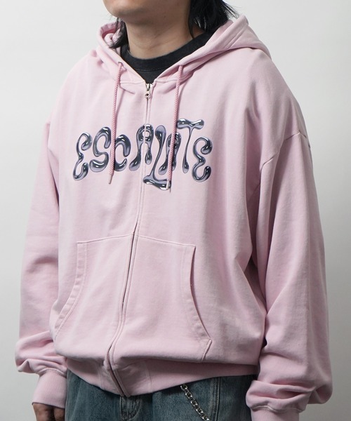 ILL'S(イルズ)の「裏毛 ヴィンテージライク ZIPパーカー メンズ レディース ユニセックス(パーカー・メンズ・ブラック系その他2/ブラック/ブラウン/ブラウン系その他2/ピンク系その他/ブラウン系その他・L/M)」の16枚目の写真
