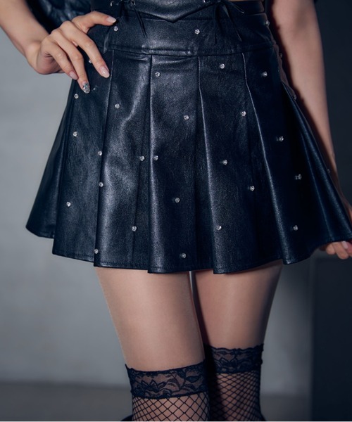 デビルビジューレザープリーツセットアップ【コスプレ6点セット