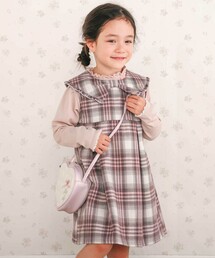 SLAP SLIP（スラップスリップ）の「【お揃い】ビッグリボン襟ジャンパースカート(80~130cm)（ワンピース）」