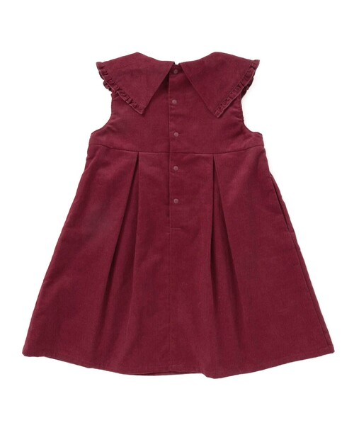 SLAP SLIP（スラップスリップ）の「【お揃い】ビッグリボン襟ジャンパースカート(80~130cm)（ジャンパースカート・キッズ・レッド/ピンク系その他・100cm/80ｃｍ/110cm/90cm/130cm/120cm）」の9枚目の写真