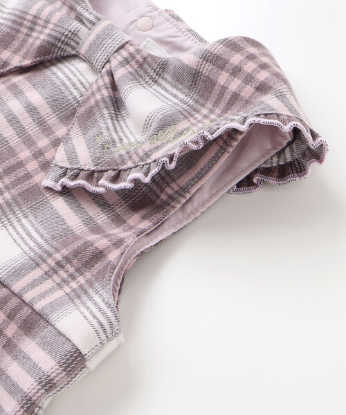 SLAP SLIP（スラップスリップ）の「【お揃い】ビッグリボン襟ジャンパースカート(80~130cm)（ジャンパースカート・キッズ・レッド/ピンク系その他・100cm/80ｃｍ/110cm/90cm/130cm/120cm）」の13枚目の写真