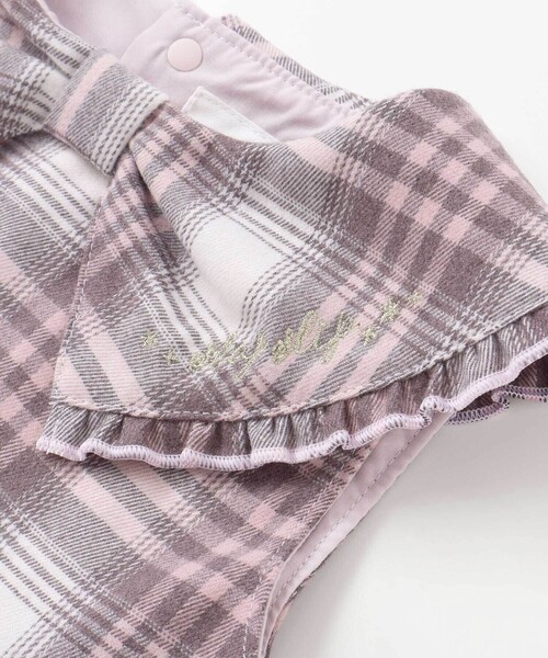 SLAP SLIP（スラップスリップ）の「【お揃い】ビッグリボン襟ジャンパースカート(80~130cm)（ジャンパースカート・キッズ・レッド/ピンク系その他・100cm/80ｃｍ/110cm/90cm/130cm/120cm）」の14枚目の写真