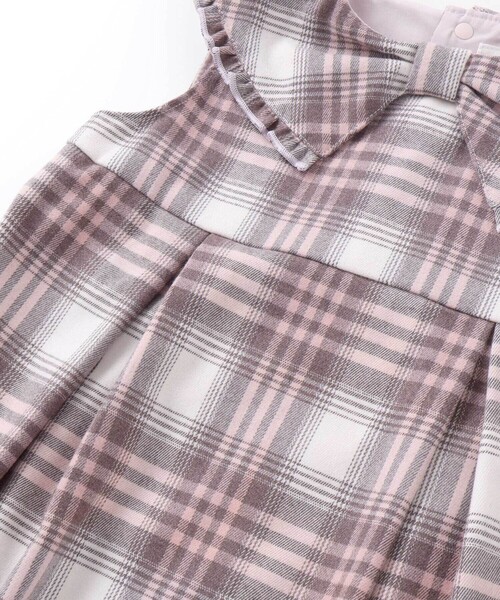 SLAP SLIP（スラップスリップ）の「【お揃い】ビッグリボン襟ジャンパースカート(80~130cm)（ジャンパースカート・キッズ・レッド/ピンク系その他・100cm/80ｃｍ/110cm/90cm/130cm/120cm）」の15枚目の写真