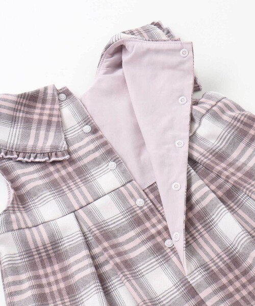 SLAP SLIP（スラップスリップ）の「【お揃い】ビッグリボン襟ジャンパースカート(80~130cm)（ジャンパースカート・キッズ・レッド/ピンク系その他・100cm/80ｃｍ/110cm/90cm/130cm/120cm）」の16枚目の写真