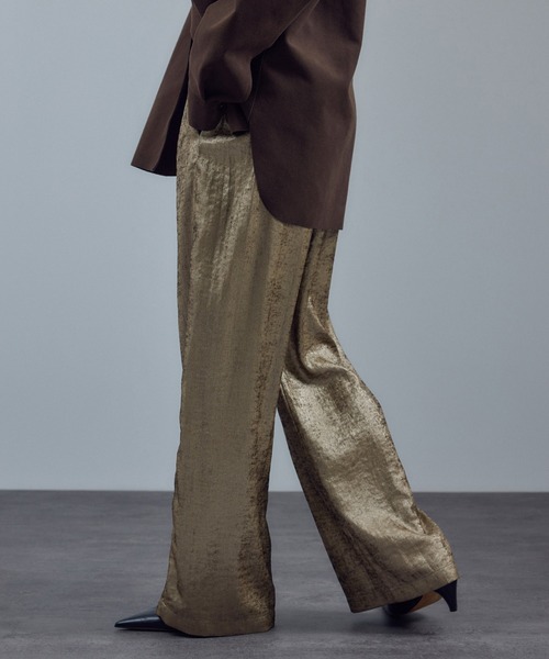 サロン アダム エ ロペ（SALON adam et rope’ ）/サテンワイドイージーパンツ サテンワイドイージーパンツ（その他パンツ）｜SALON adam et rope