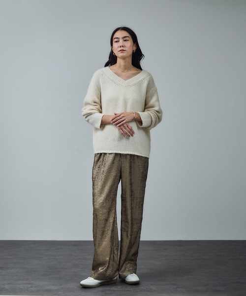 サロン アダム エ ロペ（SALON adam et rope’ ）/サテンワイドイージーパンツ サテンワイドイージーパンツ（その他パンツ）｜SALON adam et rope