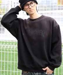 【THRASHER/スラッシャー】裏起毛 ヴィンテージライクフェード加工 クルーネック スウェット トレーナー
