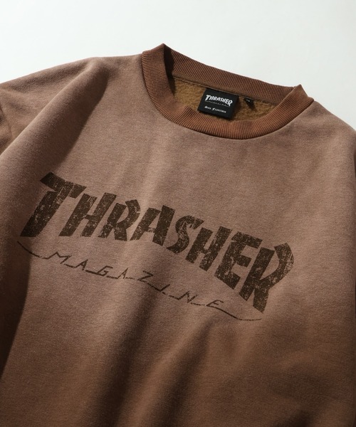 THRASHER（スラッシャー）の「【THRASHER/スラッシャー】裏起毛 ヴィンテージライクフェード加工 クルーネック スウェット トレーナー（スウェット・メンズ・ブラウン/ピンク/ブラック・L/M/XL）」の21枚目の写真