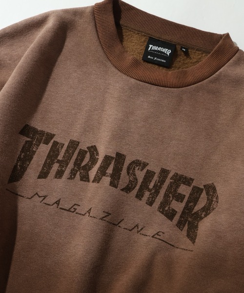 THRASHER（スラッシャー）の「【THRASHER/スラッシャー】裏起毛 ヴィンテージライクフェード加工 クルーネック スウェット トレーナー（スウェット・メンズ・ブラウン/ピンク/ブラック・L/M/XL）」の22枚目の写真