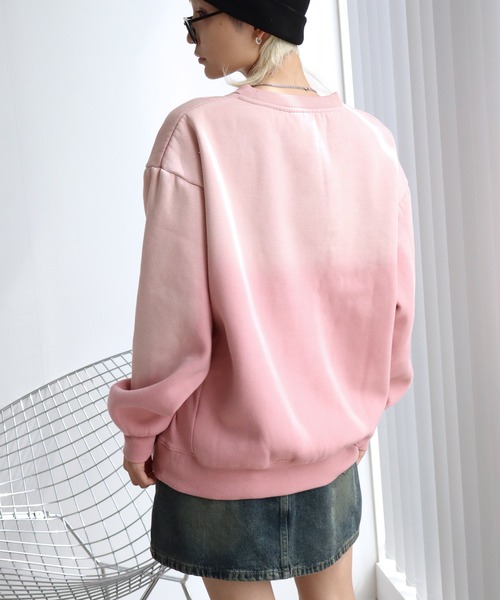 THRASHER（スラッシャー）の「【THRASHER/スラッシャー】裏起毛 ヴィンテージライクフェード加工 クルーネック スウェット トレーナー（スウェット・メンズ・ブラウン/ピンク/ブラック・L/M/XL）」の16枚目の写真